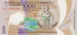 Vanuatu VNT-P-13.2, 1.000 Vatu, 2014, Polímero, UNC