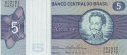 Brasil BRA-P-192c, 5 Cruceiros,  ND-1970/80, UNC