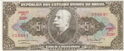 Brasil BRA-P-176a, 5 Cruceiros, ND-1962/4, XF