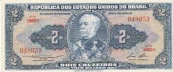 Brasil BRA-P-151b, 2 Cruceiros, ND-1954/8, UNC