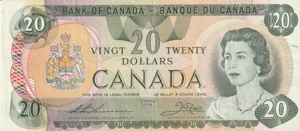 Canada CAN-P-93c, 20 $, 1979, VF+