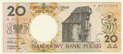 Polonia POL-P-168, 20 Zloty, 1-Marzo-1990, Gdansk, UNC