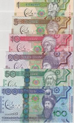 Turkmenistán, TKM-P-36/41, Set 6 valores, V Juegos Asiáticos, 2017, UNC