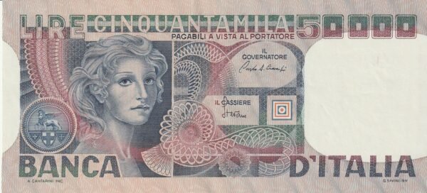 Italia ITA-P-107d, 50.000 Lire, Nº DB353356M, 2-Nov.-1982, XF+