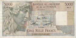 Argelia ALG-P-109b, 5.000 Fcos., Nº 34393903, Look Scand, VF++