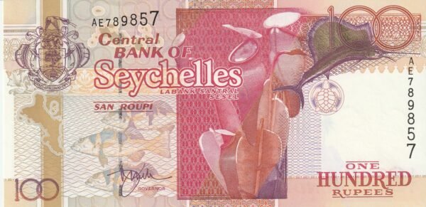 Seychelles SYC-P-39, 100 Rupees, ND-1998, UNC