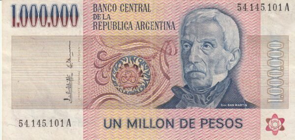 Argentina ARG-P-310(1), 1.000.000 Pesos, ND-1981/3, VF+