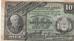 Argentina ARG-P-6(2), 10 Ctvos. Nº.-772684, VF+/XF-