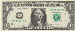 Estados Unidos USA-P-544 "K", Dallas, 1$, 2017, UNC
