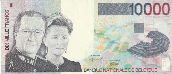Belgica BEL-P-152, 10.000 Fcos., ND-1997, Nº.- 92000444964, aUNC-