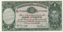 Australia ATL-P-26b, 1 Pound, Nº.-H/70-775262, ND, XF