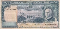 Angola ANG-P-98, 1.000 Escudos, Nº.-47aA082989, Américo Tomás, Look Scand, 10-6-1970, XF+