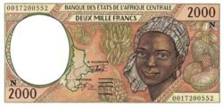 Ecuatorial Guinea E.A.C. EQG-P-503Ng, 2.000 Fcos, 2.000, UNC