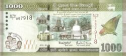 Sri Lanka SRL-P-130, 1.000 Rupees, 70 Anivº. Independencia, FOLDER, UNC