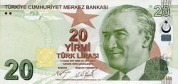 Turquía TRK-P-224c, 20 Lire, 2009, Arquitecto Mimar Kemaledin (1870-1927), UNC