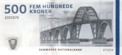 Dinamarca DMK-P-68e(3), 500 Kroner, Sig. Jensen & Sorensen, 2016, UNC