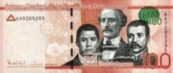 Dominicana Rep. DOM-P-190a, 100 Pesos Dominicanos, 2014, UNC