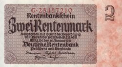 Alemania GER-P-174b.1, 2 Rentenmark, 30-1-1937, UNC