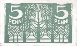 Estonia EST-P-39a, 5 Penhi, ND-1919, UNC