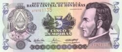 Honduras HON-P-85d, 5 Lempira, 26-8-2004, UNC