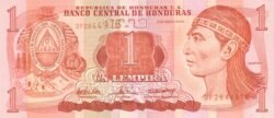 Honduras HON-P-84d, 1 Lempira, 26-8-2004, UNC