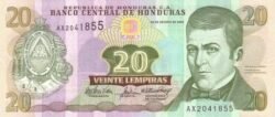 Honduras HON-P-92, 20 Lempiras, 26-8-2004, UNC
