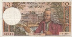 Francia FRA-P-147b, 10 Fcos., Nº.- 535658547, 6-1-1966, F