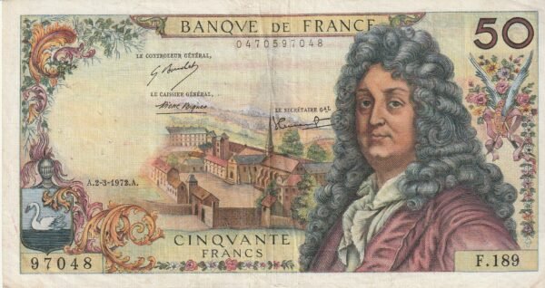 Francia FRA-P-148, 50 Fcos., Nº.-0470597048, A.2-3-1978.A, FX/Ph