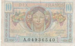Francia FRA-P-M7a, 10 Fcos., ND-1947, Nº.- A04936540, VF+