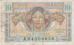 Francia FRA-P-M7a, 10 Fcos., ND-1947, Nº.- A04309656, VF-