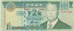 Fiji FIJ-P-102a, 2 $, Milenium, 2.000, UNC