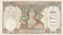 Djibouti-French Somaliland DJI-P-8, 100 Fcos., Nº.-159262, ND, VF++