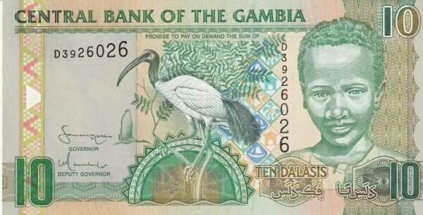 Gambia GAM-P-26a, 10 Dalasis, ND-2006/14, UNC