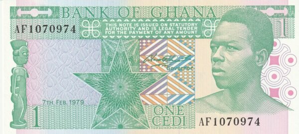 Ghana GHA-P-17a, 1 Cedi, 7-2-1979, UNC