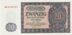 Alemania Democrática GDR-P-19a, 20 Marcos, 1955, UNC