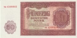 Alemania Democrática GDR-P-20a, 50 Marcos, 1955, UNC