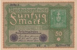 Alemania GER-P-66, 50 Mark, 24-6-1919, aUNC
