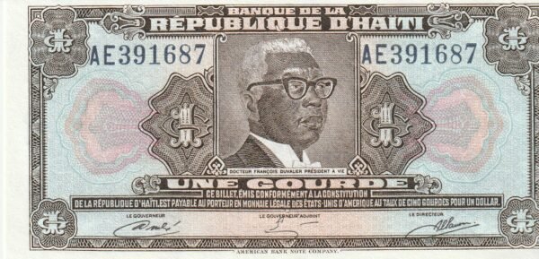 Haiti HAI-P-230Aa, 1 Goude, Fosforescente, 1979, UNC