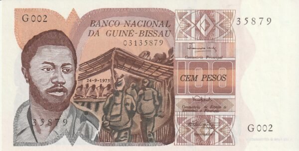 Guinea-Bissau GNB-P-2, 100 Pesos, , 24-9-1975, aUNC