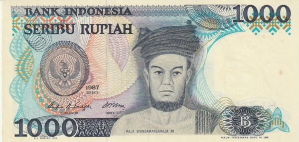 Indonesia IDN-P-124a, 1.000 Rupiah, 1987, aUNC