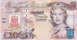 Gibraltar GBT-P-31, 20 Pounds, Nº.- ccc487766, UNC