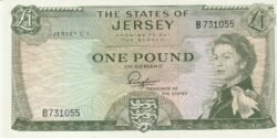 Jersey JER-P-8a, 1 Pound, ND-1963, aUNC/XF+