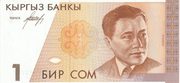 Kyrgyzstan KYR-P-7, 1 Som, 1994, UNC