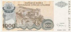 Croacia CRO-P-R30a, 1.000 Dinara, 1.994, UNC