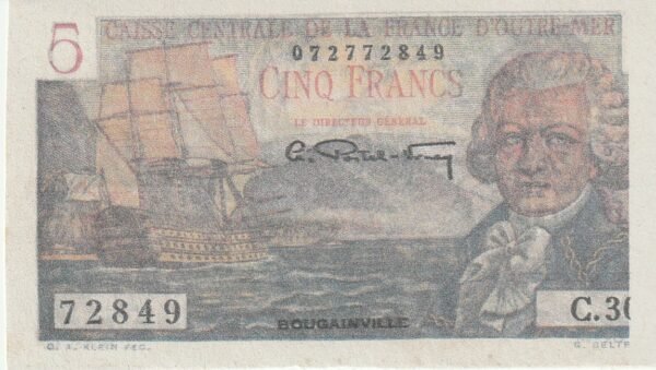 Africa Ecuatorial Francesa FEA-P-20B, 50 Fcos, Nº.- 072772849, ND-1947, aUNC
