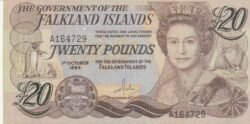 Falkland (Malvinas), FAL-P-15a, Nº A164729, 1-10-1984, UNC