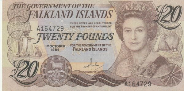 Falkland (Malvinas), FAL-P-15a, Nº A164729, 1-10-1984, UNC