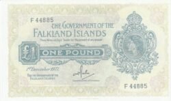 Falkland (Malvinas), FAL-P-8c, 1 Pound, Nº.- F44885, 1-12-1977, XF++