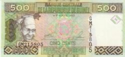 Guinea GUI-P-39a, 500 Fcos., 2006, UNC
