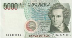 Italia ITA-P-111a, 5.000 Lire, 1985, XF+